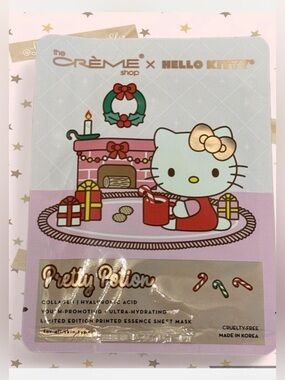 Hello Kitty x The Crème Shop Pretty Hydrating Sheet Mask - Pink, Gold